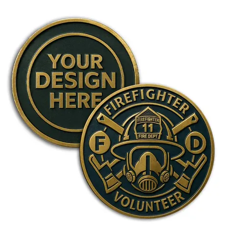 Firefighter Coins sample design